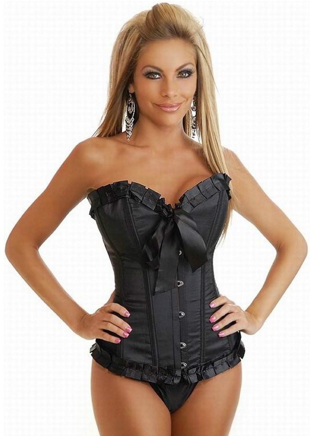 Sexy Steel Lace Up corset