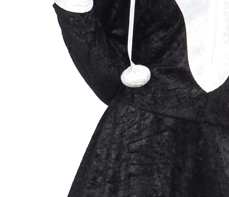 panda girl costume detail