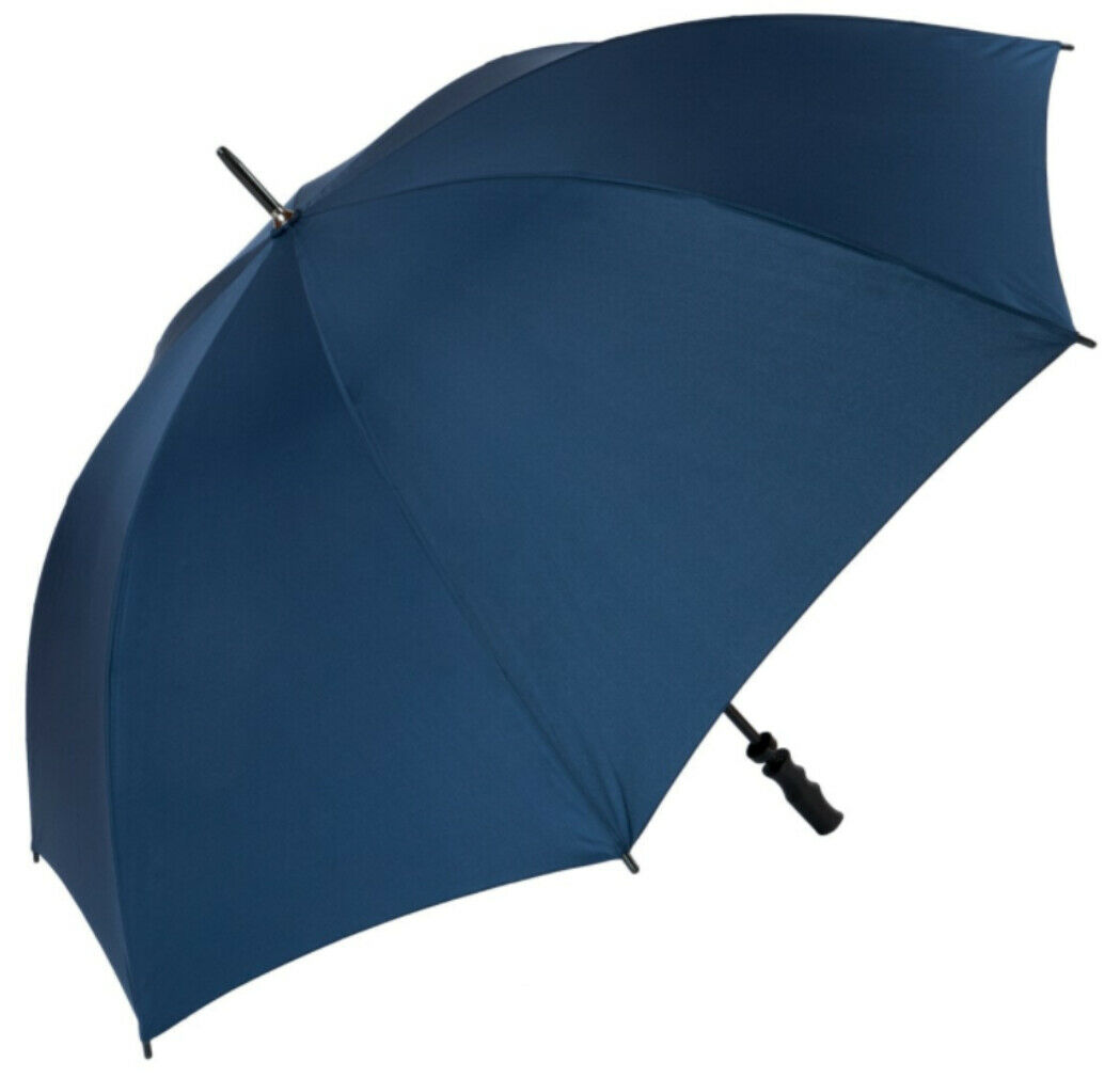 Large Golf Umbrella Windproof Rainproof Golf Umbrella Fibreglass Frame Navy