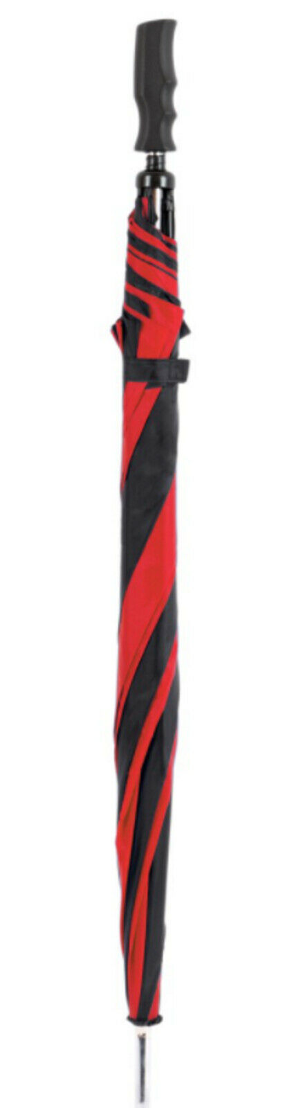 red black walking stick umbrella
