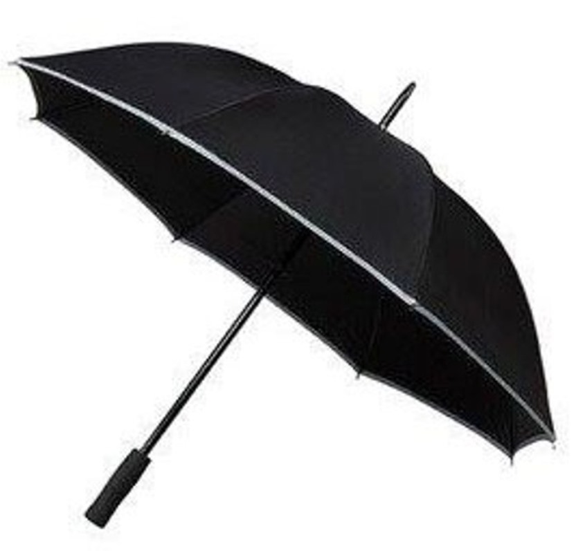 black hi-viz umbrella