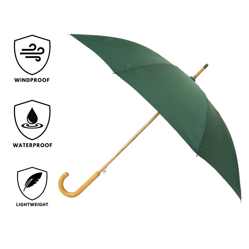 features green golf umbrella