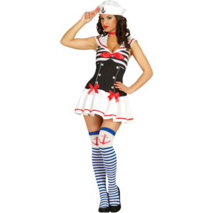 Women's Sailor Fancy Dress Costume