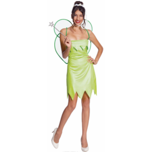 Green Fairy Costume Fancy Dress Winged Pixie Cosplay Outfit