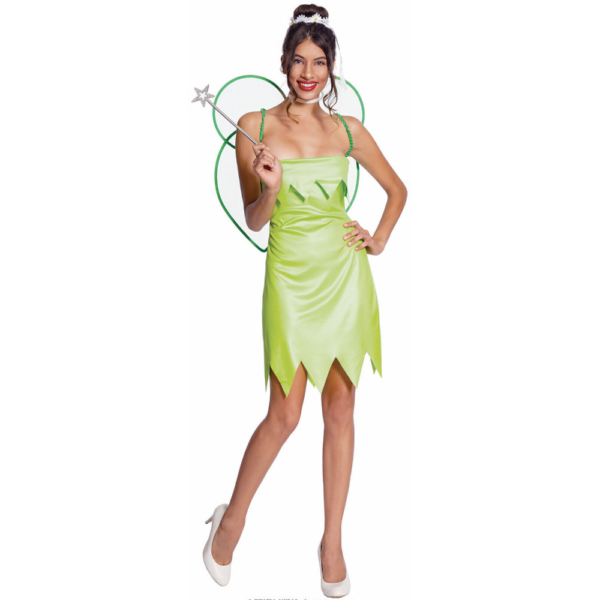 Green Fairy Costume Fancy Dress Winged Pixie Cosplay Outfit