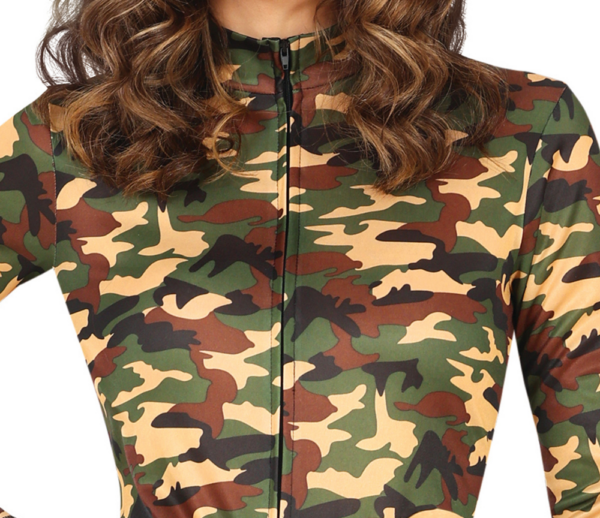 Military catsuit front view