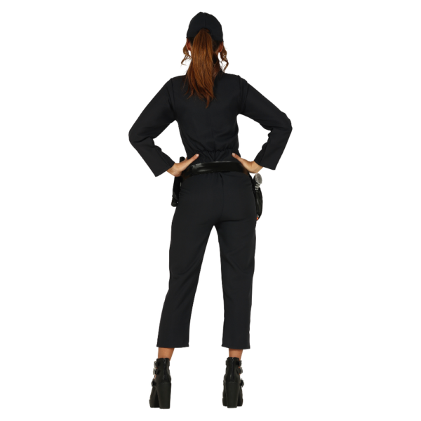 police jumpsuit costume back