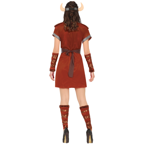 rust viking costume back