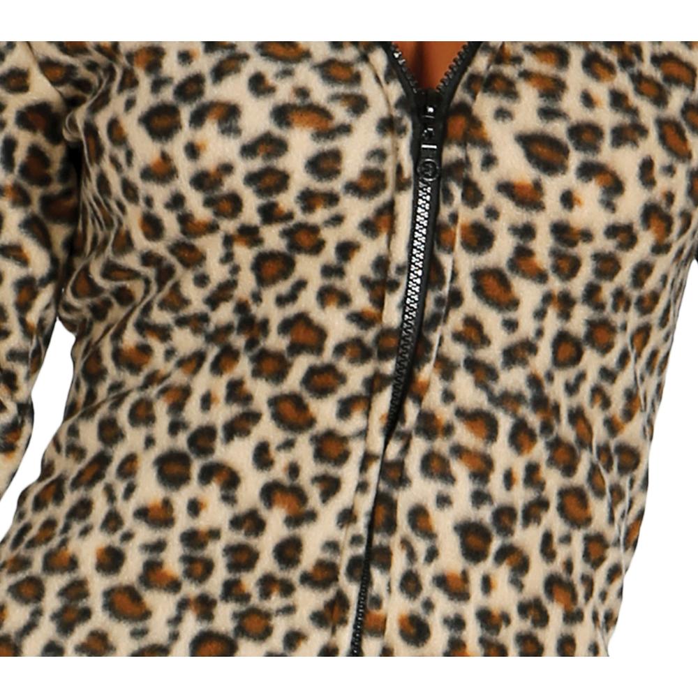 Women's Leopard Print Cat Fancy Dress Costume_3
