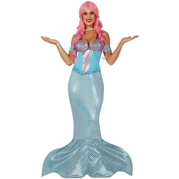 Women's blue and purple mermaid costume
