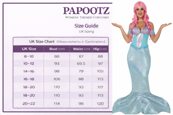 papootz mermaid sizing