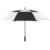Windproof automatic opening vented golf umbrella fibreglass frame Black/White