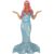 Women’s Mermaid Costume Blue & Purple Shimmer Fishtail Fancy Dress