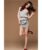 Womens Peplum Mini Dress Grey Straight Across Strapless Outfit