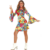 Womens Flower Power Costume Floral Hippie Dress Fancy Dress Halloween