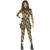 Womens Camouflage Army Costume Fancy Dress Catsuit Military Style