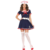 Womens Navy Sailor Costume Fancy Dress Nautical Outfit