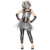 Adults Ladies Skeleton Bones Tutu Dress Halloween Horror Fancy Dress Costume